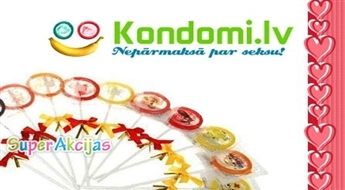 50% скидка на "Конфетные презервативы" (10 штук) от интернет магазина kondomi.lv!