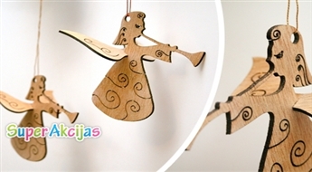 Украсьте свою елку - купите деревянный декор "Ангел" Латвийского производства от "Dekoru Fabrika"!