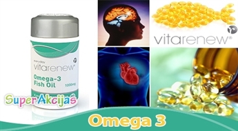 Zivju eļļa ar augstu Omega-3 taukskābju līmeni Jūsu sirds un smadzeņu darbībai!