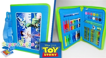 Jauka dāvana bērniem! Disney Pixar Toy Story penālis ar zīmēšanas piederumiem!