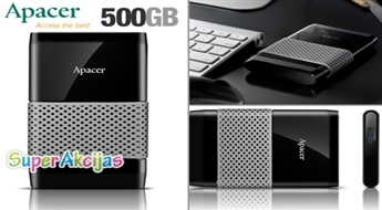 Stilīgs un ātrs 500GB ārējais cietas disks Apacer AC231 USB 3.0! Jūsu droša datu glabāšana!
