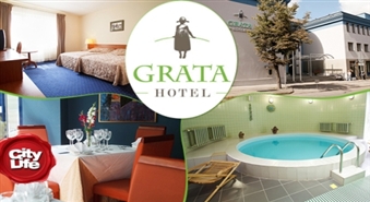 Romantiska atpūta Viļņā, viesnīcā Grata Hotel! Nakšņošana ērtā numuriņā + pudele vīna numurā + brokastis + SPA centra apmeklējums – 50%