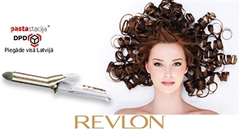 Nevainojamam matu sakārtojumam: Revlon Curling Iron Gold Dream lokšķēres -52%