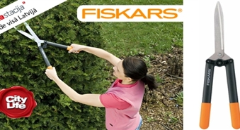 Приведите сад в порядок! Комплект садовых ножниц Fiskars: ножницы для живой изгороди + контактный секатор -38%