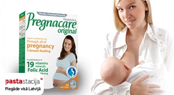 EkoMed: PREGNACARE multivitamīni lietošanai pirms grūtniecības, tās laikā un mazuļa zīdīšanas periodā – 50%