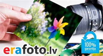 erafoto.lv digitālo fotogrāfiju izdruka: 49 (10x15 cm), 35 (15x21 cm) vai 10 (20x30 cm) - 51%