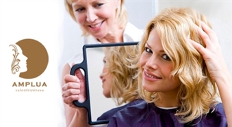 Стрижка и укладка в парикмахерской – салоне Amplua с 35% скидкой!