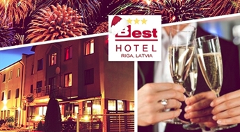 Jaunā gada sagaidīšanas svinības viesnīcā Best Hotel - 43% Svētku vakariņas, aizraujoša programma, uguņošana un dejas līdz rītam!