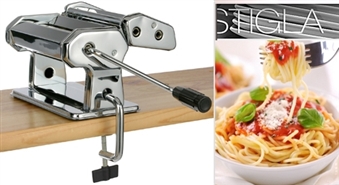 Gardiem spageti, lazanjai, tagliatelle, pelmeņiem: STIGLA pastas mašīna ar hroma pārklājumu -50%