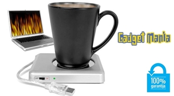 Lai tēja vai kafija vienmēr būtu karsta! Pie datora pievienojams USB krūzes sildītājs – 51 %