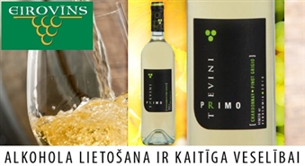 Eirovīns: svaigais un spirdzinošais baltvīns Trevini Primo Chardonnay – Pinot Grigio no saulainās Itālijas - 59%