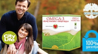 Пищевая добавка для здорового сердца: Oмега-3 + рыбий жир (60 капсул) от Ekomed - 51%
