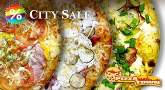 Lieliska iespēja iegādāties 1 no 3 gardākajām picām no "Pizza Town" ar 47% atlaidi!