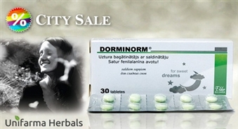 Для сладких снов! Пищевая добавка с подсластителем „DORMINORM - Мелатонин N30” с 50% скидкой!