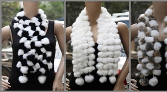 Ваш самый стильный аксессуар – женский шарф из натуральной заячьей шерсти -47%