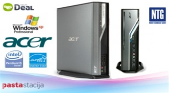 Dators - mājas multimediju centrs Acer Veriton 1000 ar 7.1 Surround skaņas karti, 1080i HDTV Intel HD Graphics ar DVI un Core 2 Duo 2x 1860MHz procesoru. Perfekts sabiedrotais mājas kinozālei!