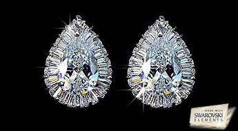 Комплект сережек "Слёзы Кастиэля" с идеальными кристаллами Swarovski Elements™ невероятной красоты!