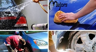 Pilnvērtīgā un kvalitatīvā auto mazgāšana + apstrāde ar vasku ar 50% atlaidi automazgātuvē "Auto Majors" Rīgas centrā!