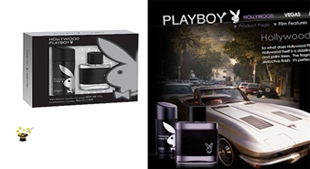 Komplekts Playboy Hollywood men EDT 100ml + 150ml deodorant + pokera komplekts ar 46% atlaidi!