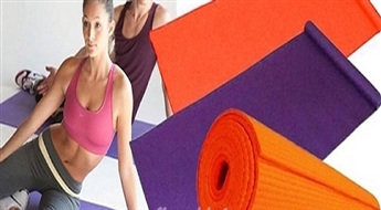 7.50€/5.27Ls par praktisku, ūdensnecaurlaidīgu jogas paklājiņu oranžā krāsā!