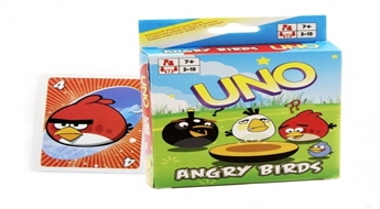 Uno Angry Birds kāršu spēle ar iemīļotajiem varoņiem – 50%