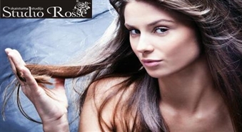Верни блеск своим волосам после утомляющей зимы! Восстановление волос кератином + стрижка + укладка в салоне “Studio Rosse”