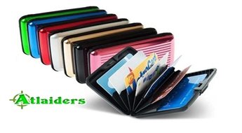 Практичное предложение! Водостойкий кошелек-визитница нового поколения Aluma Wallet для хранения карточек, денег и документов со скидкой 58% - всего за 4,50 лата!