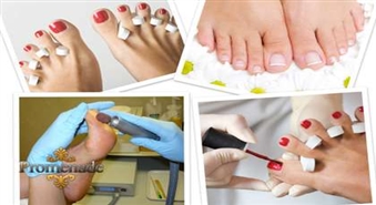 Побалуй свои ножки: Сухой педикюр+масаж стоп+покраска лаком!