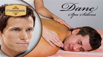 Komplekts vīriešiem: Vīriešu matu griezums + Relaksējoša muguras masāža ar ēteriskajām eļļām salonā "Dane Spa".
