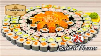 Япония в вашей тарелке - Tajiro сет на 4 персоны (88 шт.) со скидкой 50%!