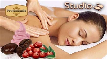 Sudio S предлагает на Ваш выбор : кофейный массаж,  клюквенный массаж,  йогуртовый массаж. Два часа наслаждения и полного расслабления!