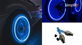 Tumsā spīdošas ventiļu LED spuldzītes Tavam auto, velosipēdam vai motociklam