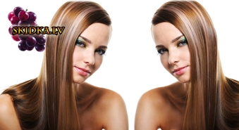 Sieviešu matu griezums + veidošana + matu šķipsnu balināšana vai matu sakņu krāsošana salonā ar 50% atlaidi!