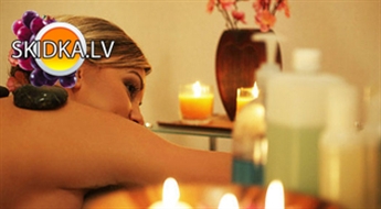 Антистрессовый массаж для всего тела с эфирными маслами + световая терапия.