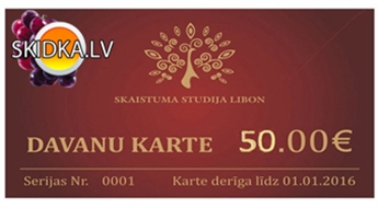 Подарочная карта на любую выбранную вами процедуру в Салоне Красоты Libon, 40 eiro!