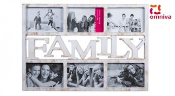 Fotorāmis 6 bildēm “Family” -63%