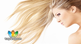 Покраска волос или мелирование + стрижка + укладка в салоне PĒRLE со скидкой 51%!
