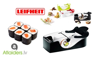 Вкусные суши и маки дома – проще простого! Машинка для удобной закрутки суши «Perfect Roll» от LEIFHEIT по невероятно низкой цене – всего за 3,89 лата!