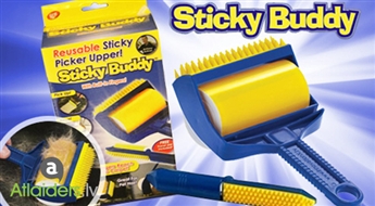 Īpašo rullīšu ar lipīgu silikona virsmu „Sticky Clean Rollers” vai "Sticky Buddy" komplekti! Putekļu, drupaču un dzīvnieku spalvu savācēji no jebkuras virsmas un drēbēm!