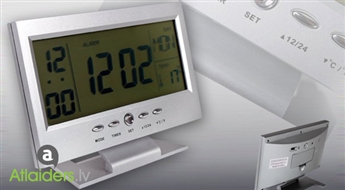 Часы – будильник с календарём, термометром и голосовым управлением – сейчас со скидкой 55%!