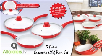 Keramisko pannu komplekts Ceramic Chef Pan tikai par 26.99 EUR!