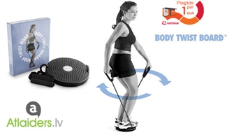 Body Twist Board rotējošais disks-trenažieris roku, krūšu, vēdera, sēžamvietas un kāju muskulatūras trenēšanai ar 54% atlaidi!