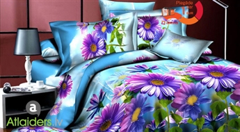 Обворожительный и роскошный комплект двухспального постельного белья 3D из 100% хлопка!