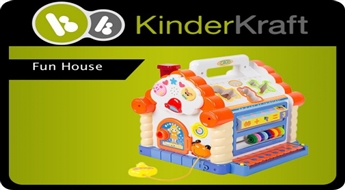 Kinder Kraft Fun House Rotaļu attīstoša mājiņa ar skaņām