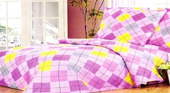 Состоящие из 3 предметов комплекты постельного белья с солидным узором (160х200 см) -57%