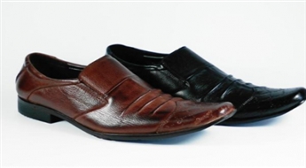 Красивые туфли по льготной цене! Актуальные мужские туфли из натуральной кожи -74%