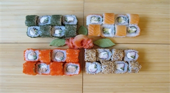 Японская кухня прямо у Вас дома - превосходный суши сет от Domino Club всего за 11,00  LVL! 32 шт.