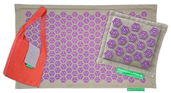 Masāžas komplekts no Advaita: paklājs Pranamat + masāžas rīks "BUD" + soma "Eco Bag" ar 50% atlaidi