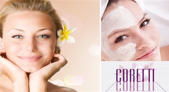 Staro pavasarī: Sejas ādu atjaunojošā pretgrumbu procedūra + kolagēna maska sejai skaistuma salonā CORETTI ar 57 % atlaidi