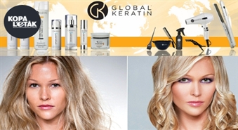 Salonā KAMEJA: GLOBAL KERATIN maska matiem + matu griešana un veidošana ar 64% atlaidi